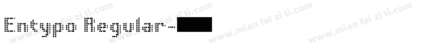 Entypo Regular字体转换